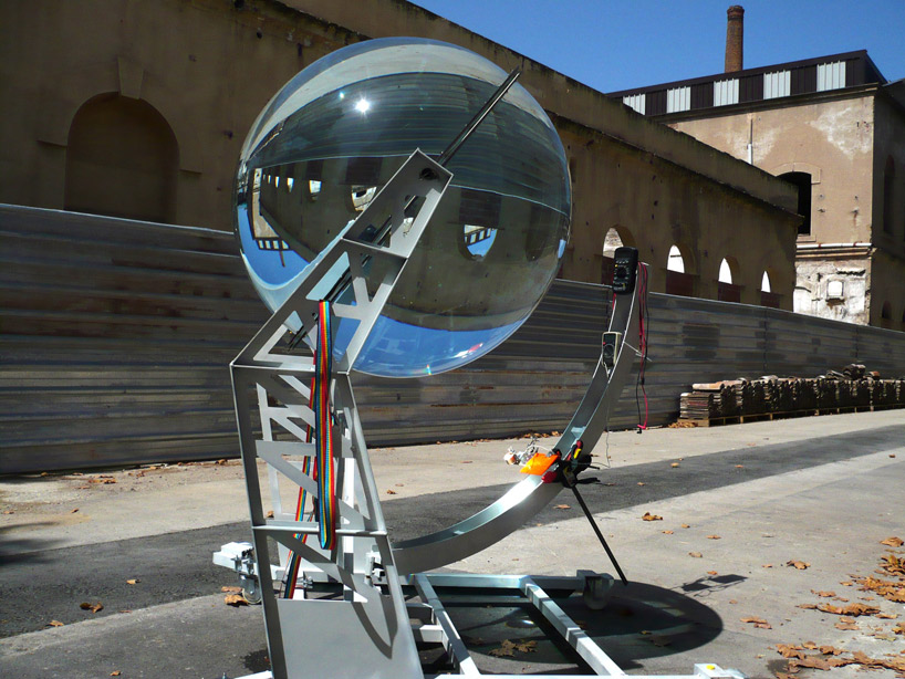 Spherical glass solar energy generator by rawlemon in La Escocesa