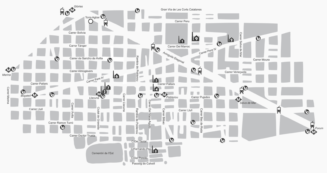 Mapa del poblenou